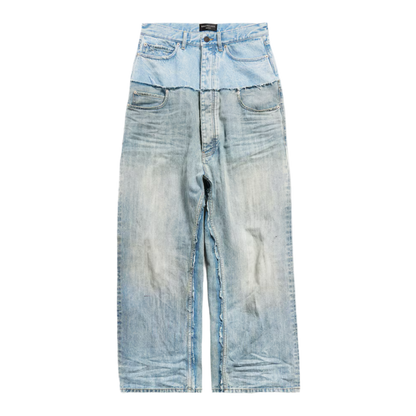 Balenciaga Cut-Up Baggy Pants ‘Sky Blue denim’