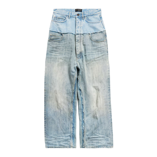 Balenciaga Cut-Up Baggy Pants ‘Sky Blue denim’