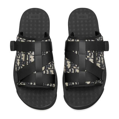 Dior Alpha Sandal ‘Oblique’ “Beige and Black”
