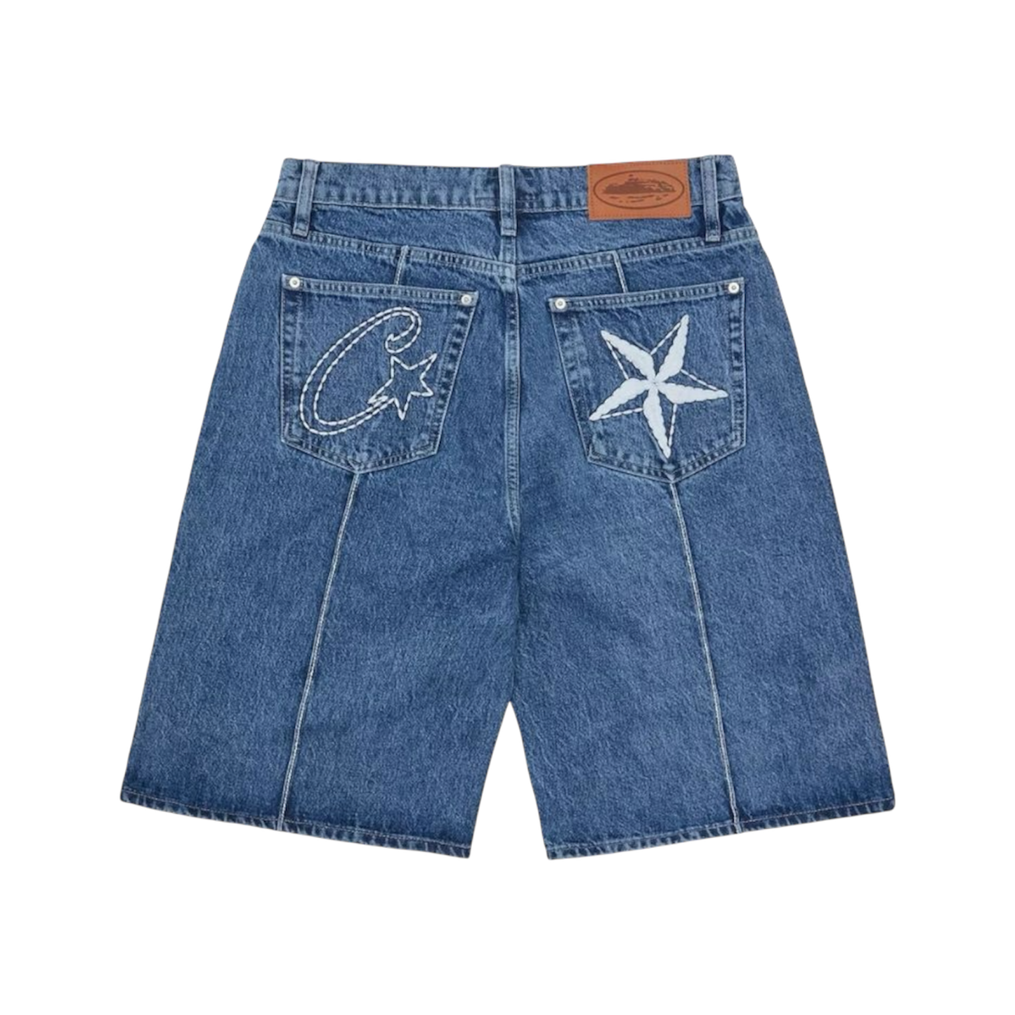 Corteiz C-Star Denim Jorts ‘Faded Blue’