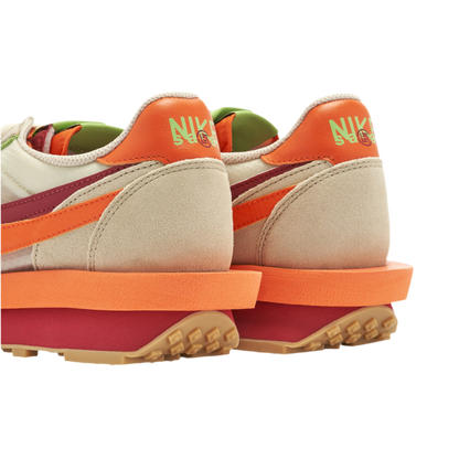 Nike x sacai x CLOT LDWaffle "Net Orange Blaze"