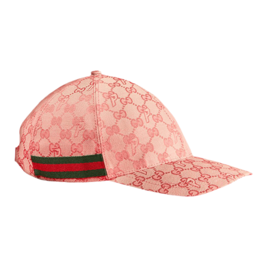 Palace x Gucci GG-P Canvas Baseball Hat ‘Pale Pink’