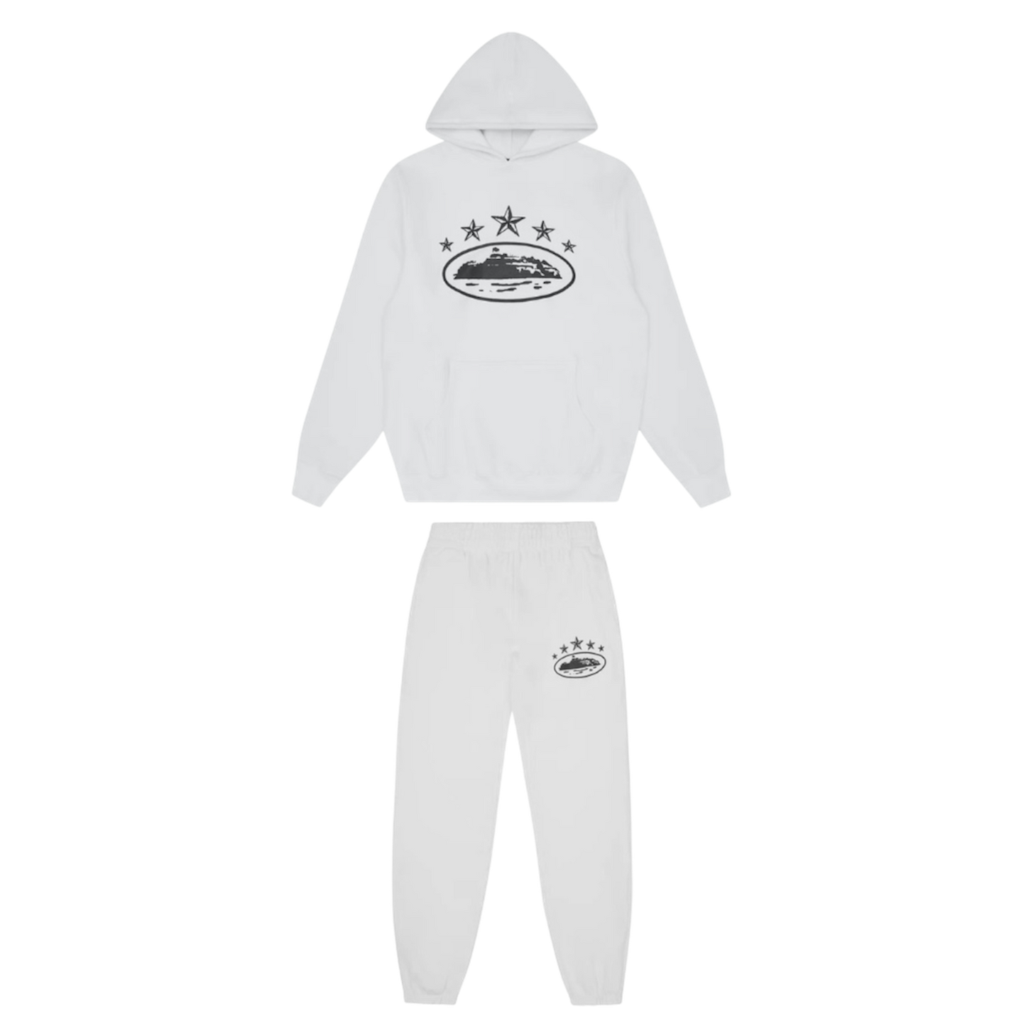 Corteiz 5 Starz Tracksuit ‘White’