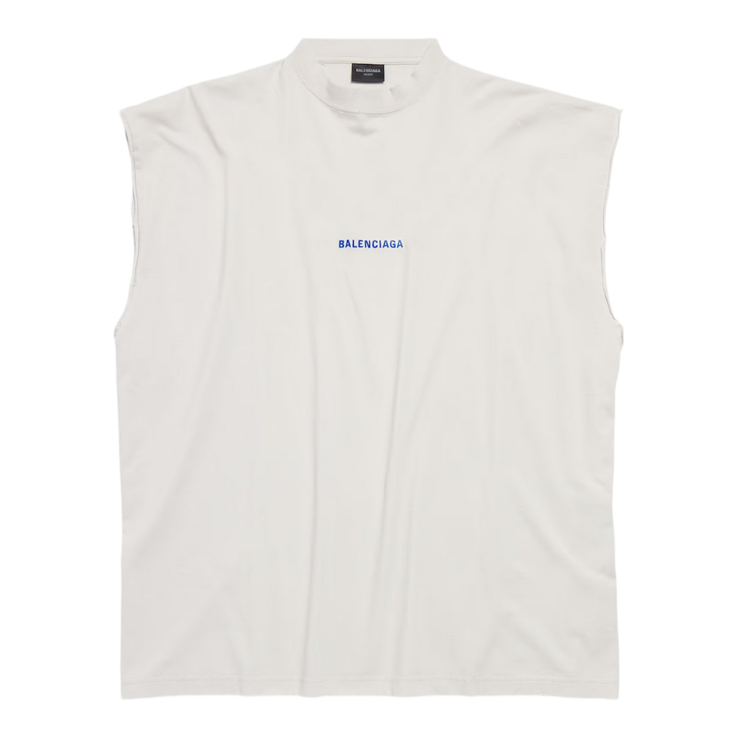 Balenciaga Back Sleeveless T-shirt ‘Dirty White/Blue’