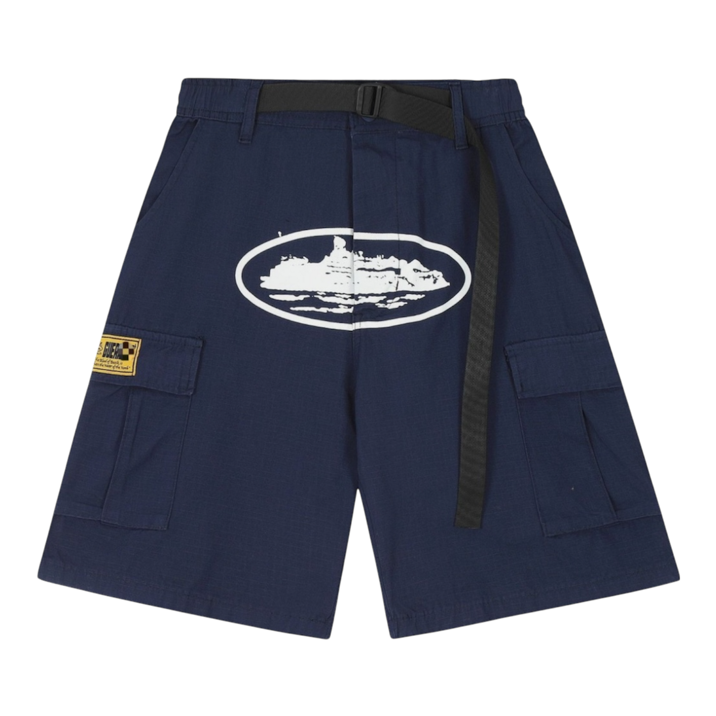Corteiz Alcatraz Cargo Shorts 'Navy'