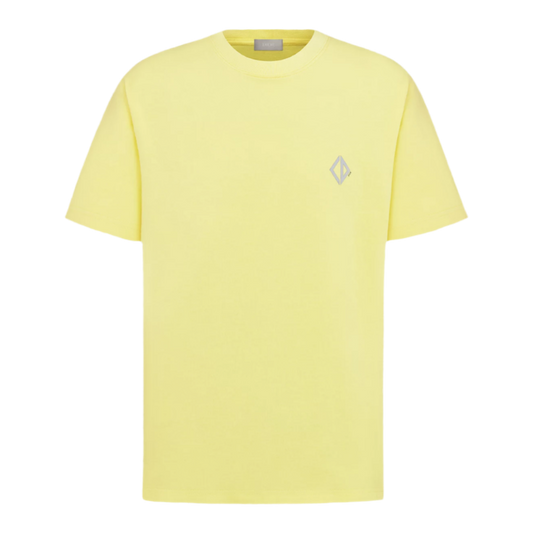 Dior CD Diamond T-Shirt “Relaxed Fit” ‘Yellow Cotton Jersey’