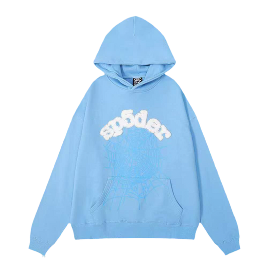 Sp5der Worldwide Hoodie ‘Sky Blue’