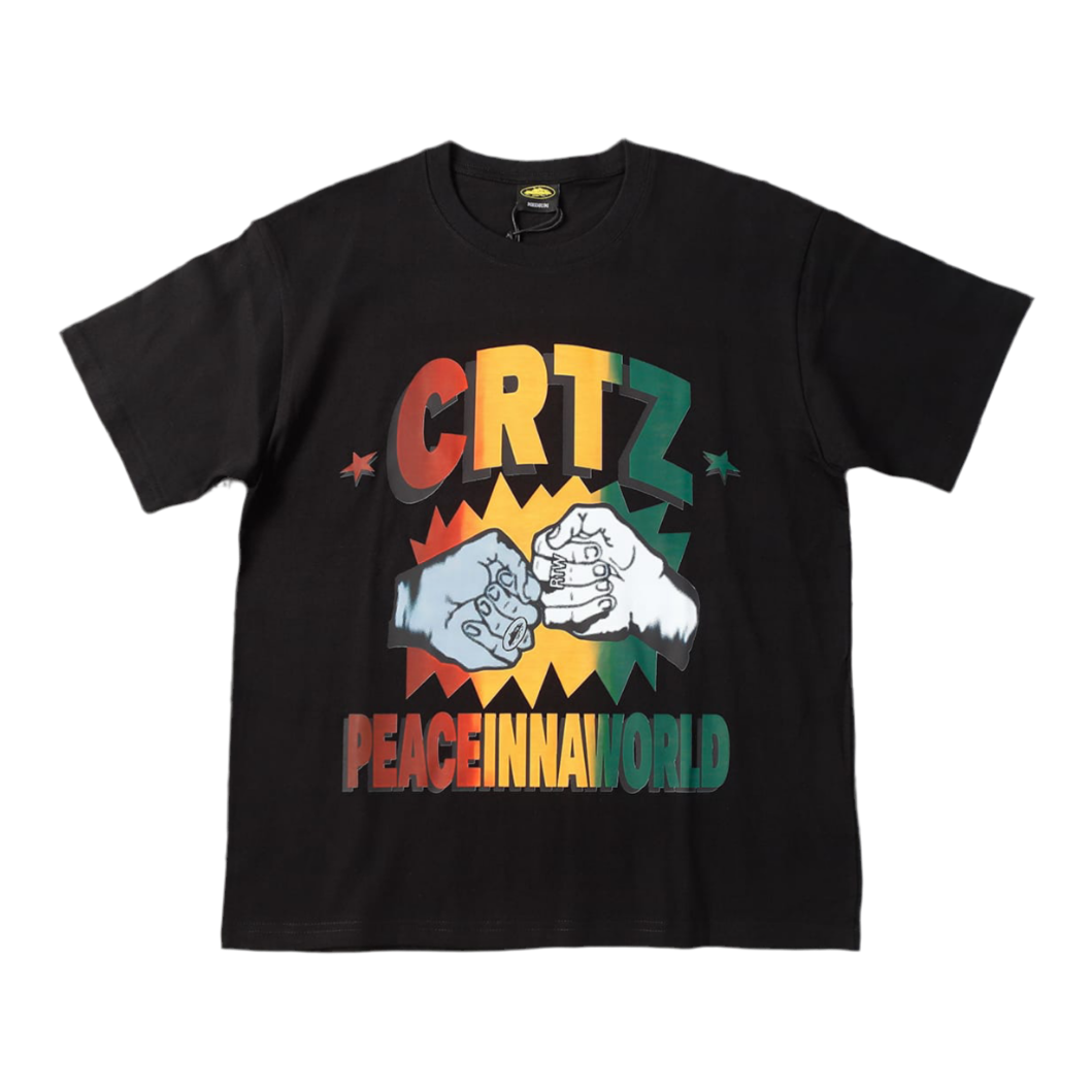 Corteiz Peaceinnaworld Tee *New Blank* 'Black'