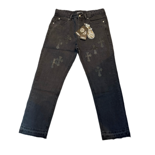 Chrome Hearts Black Patched Levis ‘Black|Black’