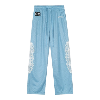 Chrome Hearts Mesh Varsity Pants CH Print Jersey ‘Light blue’