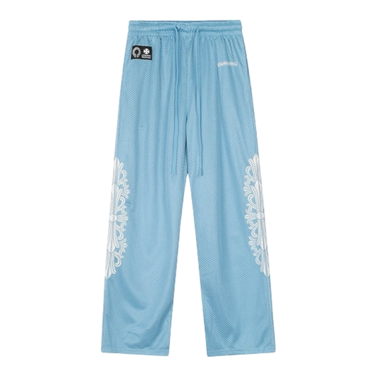 Chrome Hearts Mesh Varsity Pants CH Print Jersey ‘Light blue’