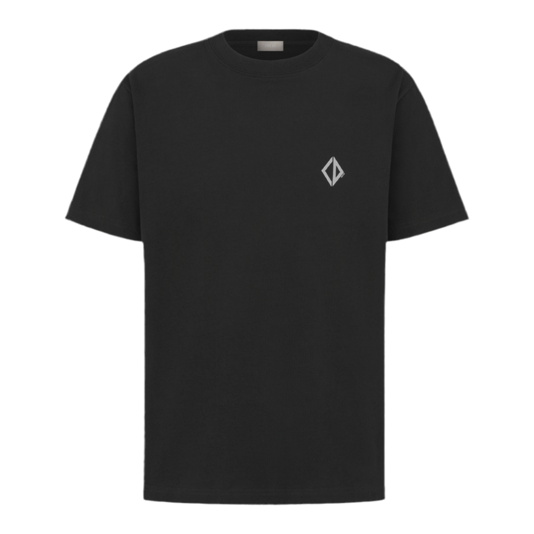 Dior CD Diamond T-Shirt “Relaxed Fit” ‘Black Cotton Jersey’
