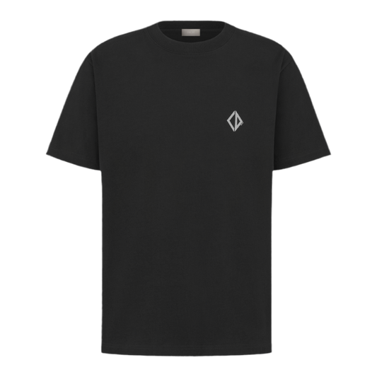 Dior CD Diamond T-Shirt “Relaxed Fit” ‘Black Cotton Jersey’