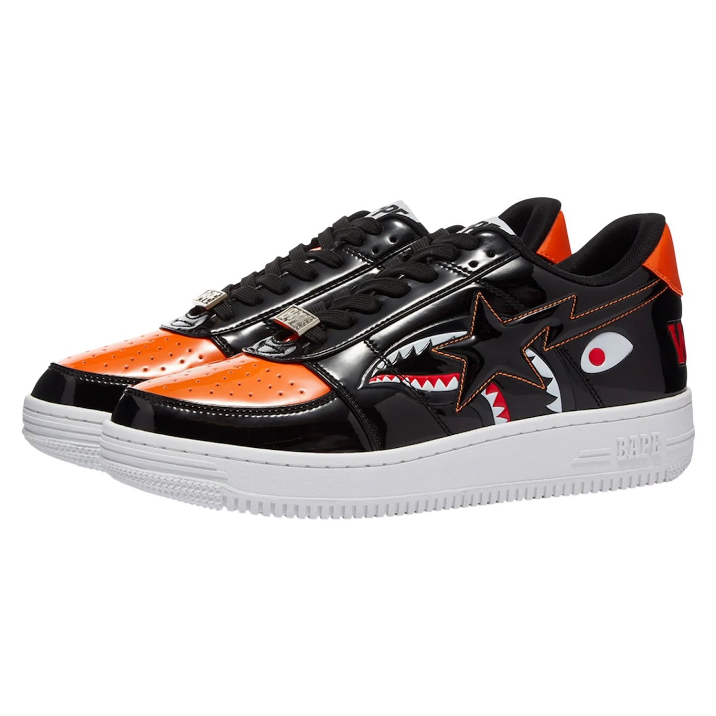 Bapesta Low Mad Shark ‘Black Orange'