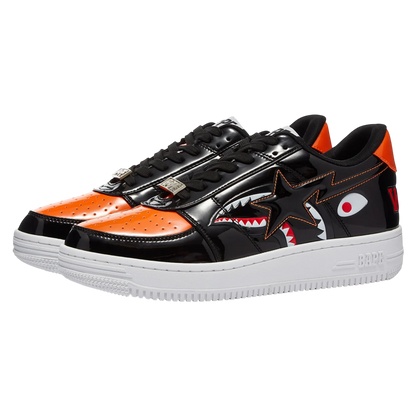 Bapesta Low Mad Shark ‘Black Orange'