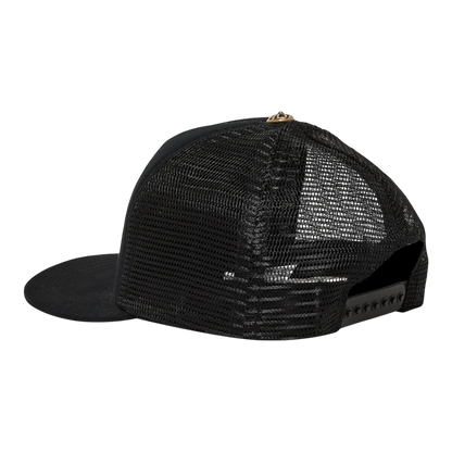 Chrome Hearts St. Barths Exclusive Cemetery Cross Trucker Hat 'Black/Orange'