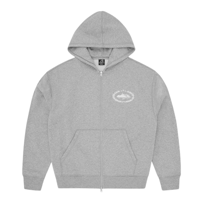 Corteiz Superior Royale Zip Hoodie 'Heather Grey'
