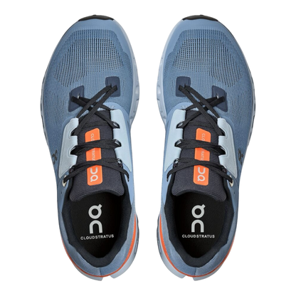 ON Cloudstratus ‘Lake Blue/Flare Orange’