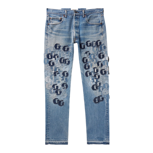 GALLERY DEPT. SUPER G PATCH Straight-Leg jeans ‘Blue’