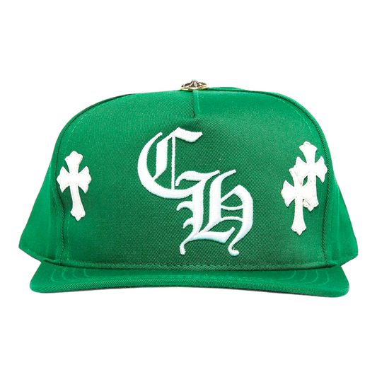 Chrome Hearts Cross Patch Baseball Hat 'Green'