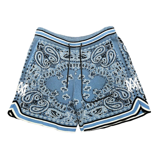 AMIRI Bandana B-Ball Shorts ‘Blue’