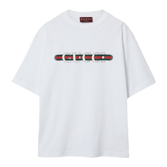 Gucci Cotton Jersey T-Shirt With Print ‘White’
