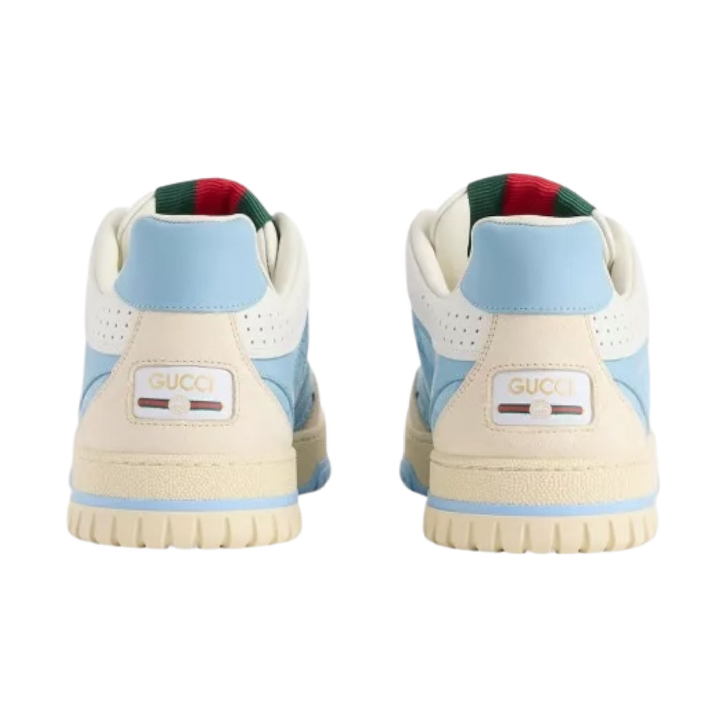 GUCCI Re-Web GG Canvas and Leather Low-Top Trainers ‘Sky blue’