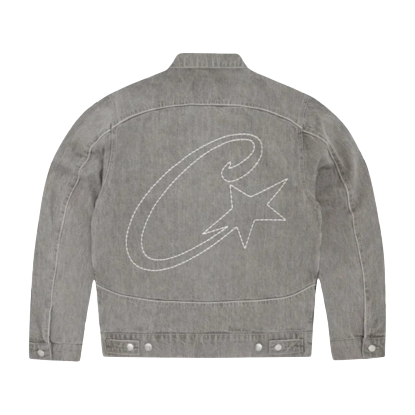 Corteiz C-Star Denim Trucker Jacket 'Grey'