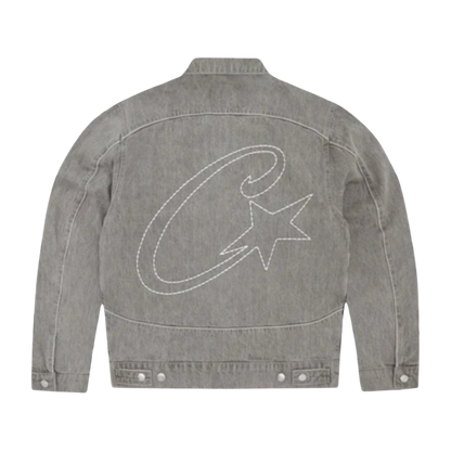 Corteiz C-Star Denim Trucker Jacket 'Grey'