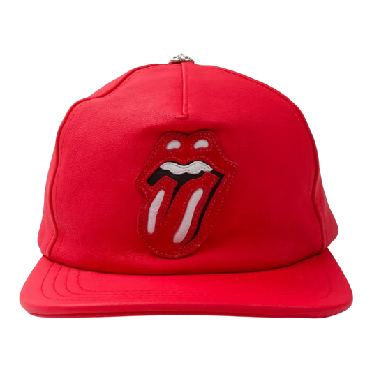 Chrome Hearts x Rolling Stones Leather Patch Trucker Hat ‘Red’