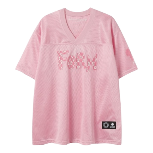 Chrome Hearts “Love You” Mesh Warm Up Jersey Short Sleeve ‘Pink’