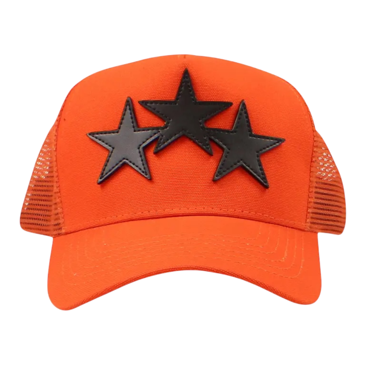 Amiri 3 Star Trucker Hat 'Orange/Black'
