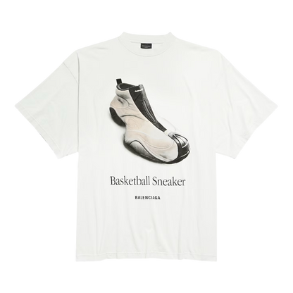 Balenciaga Basketball Sneaker T-Shirt Oversized ‘Dirty White’