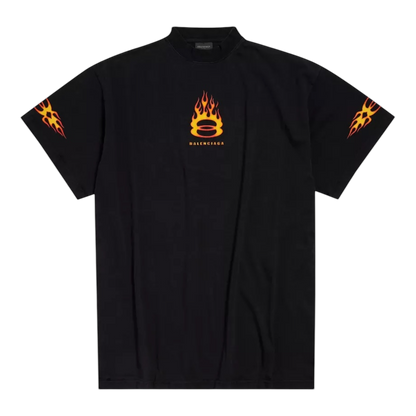 Balenciaga Burning Unity Oversized T-Shirt ‘Black’