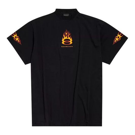 Balenciaga Burning Unity Oversized T-Shirt ‘Black’