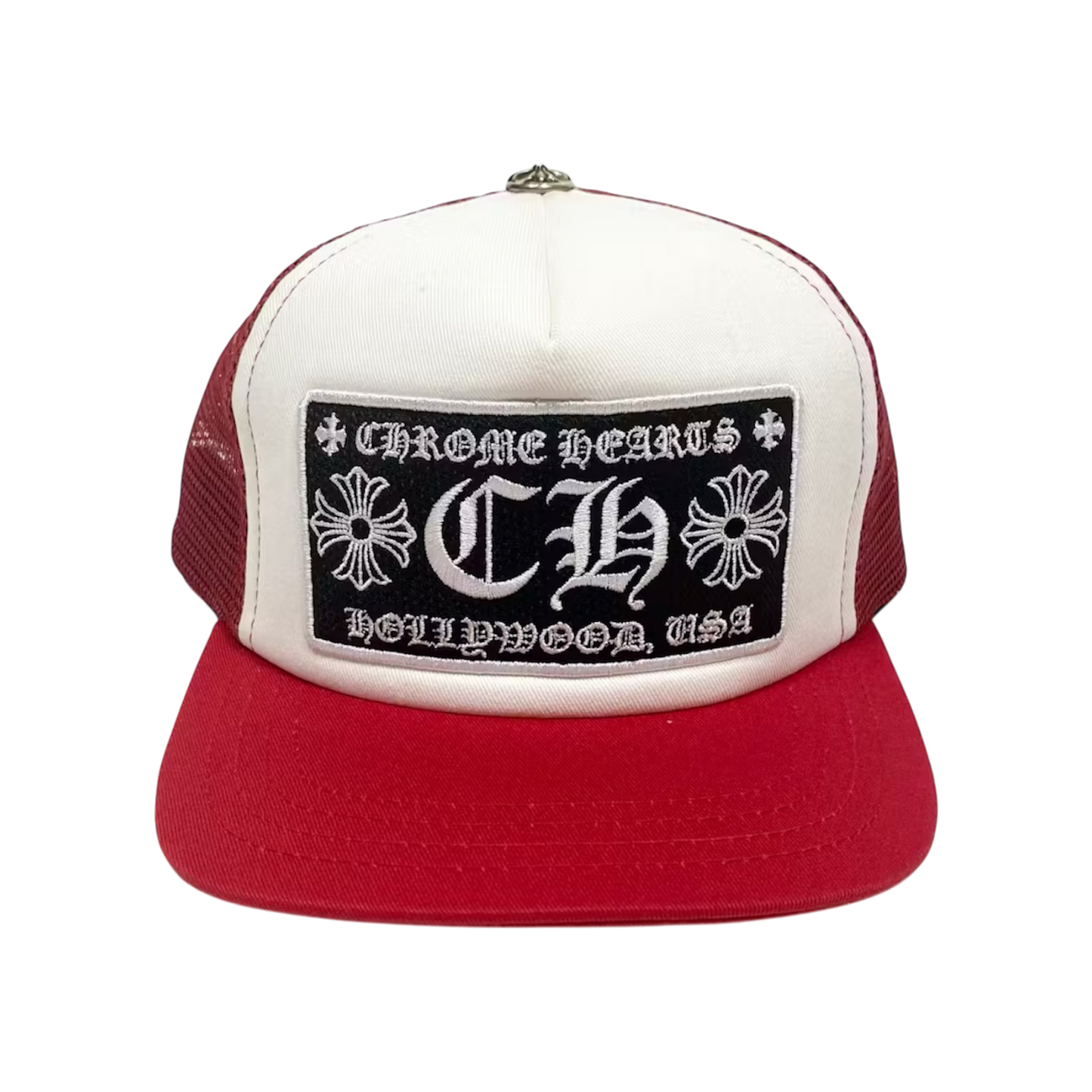 Chrome Hearts CH Hollywood
Trucker Hat ‘Red White’