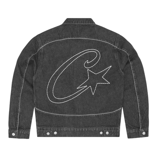 Corteiz C-Star Stitch-Down Denim Jacket 'Black'