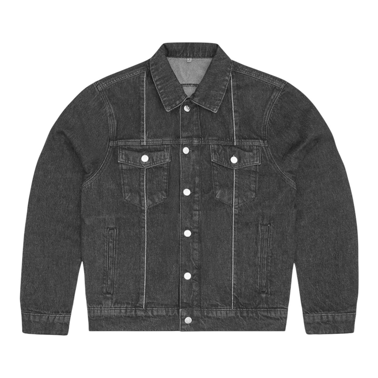 Corteiz C-Star Stitch-Down Denim Jacket 'Black'