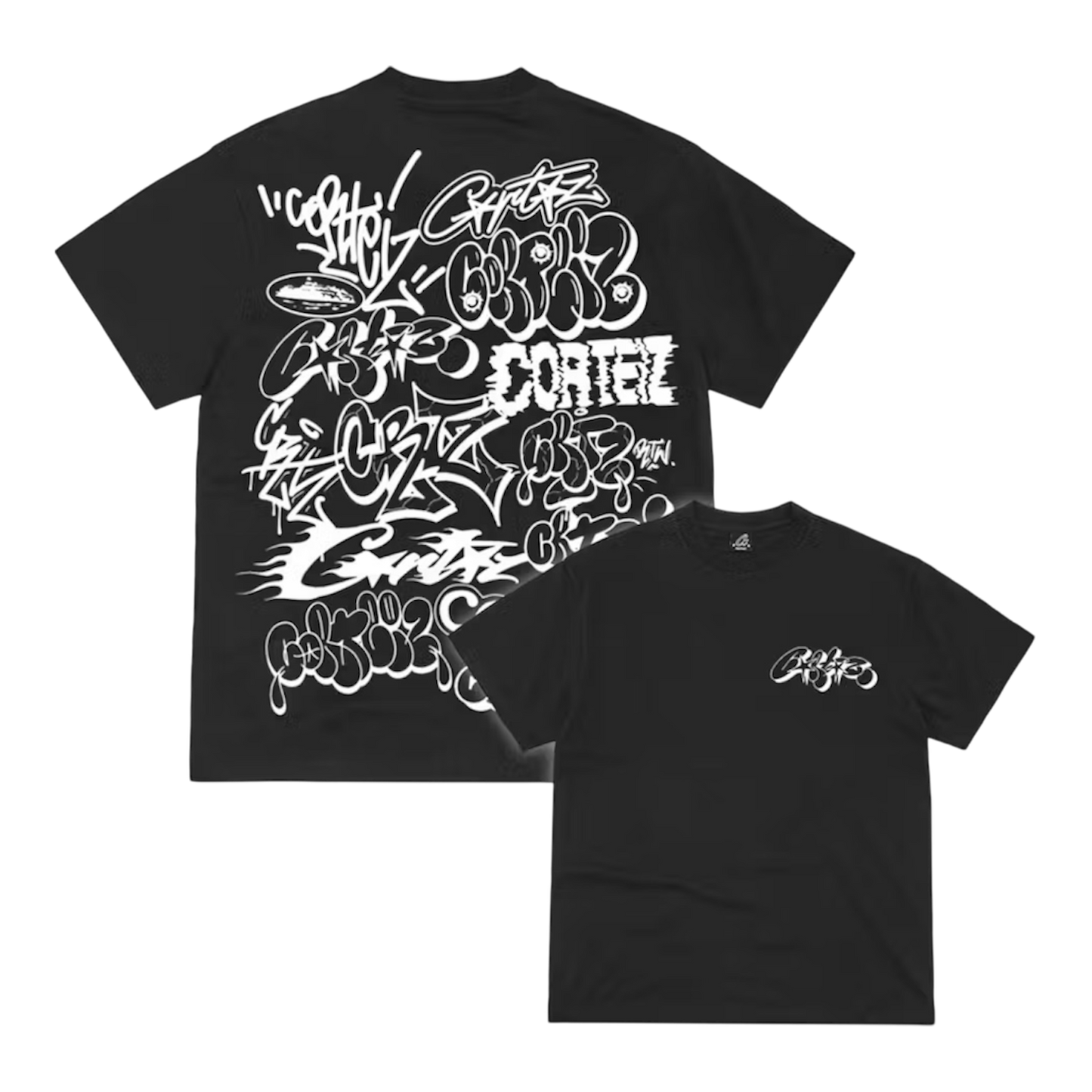 Corteiz Graffiti Tee “New Blank” 'Black'