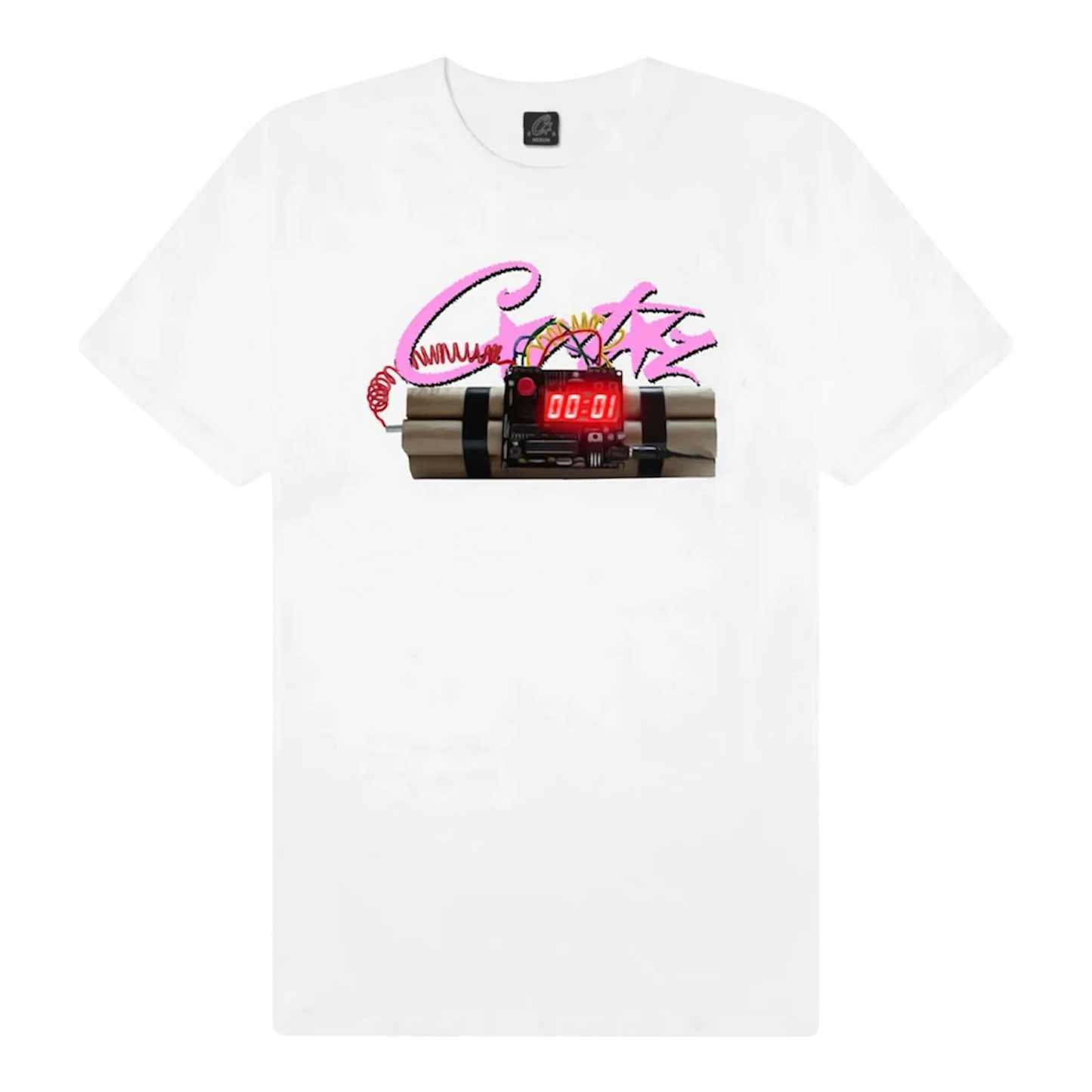 Corteiz No Time 4 Luv Tee 'White Pink'
