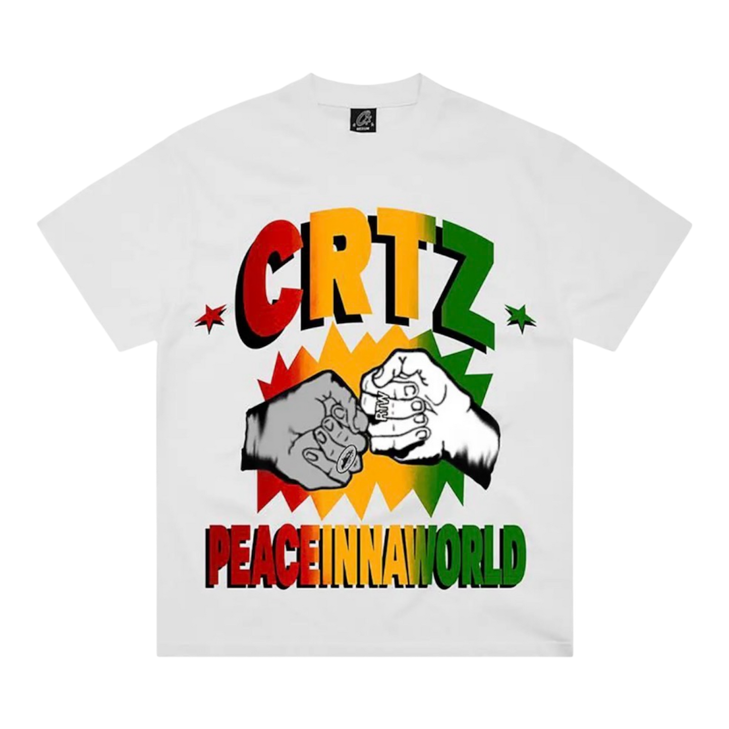 Corteiz Peaceinnaworld Tee “New Blank” 'White'