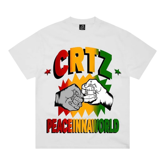 Corteiz Peaceinnaworld Tee “New Blank” 'White'