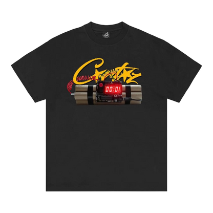 Corteiz Times Up Tee 'Black'