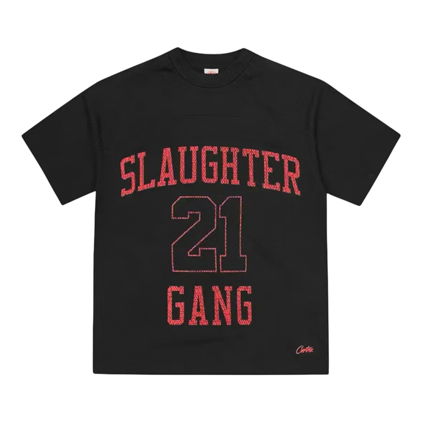 Corteiz x Slaughter Gang 21 Savage Mesh T-shirt ‘Black’